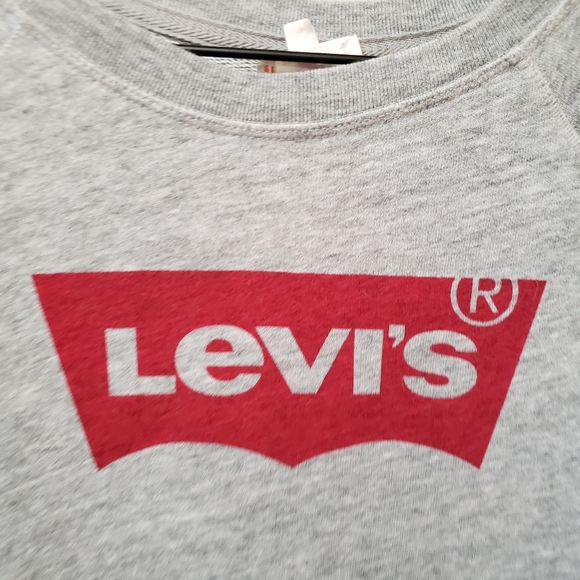 Levi's - Gray Crewneck Logo Sweatshirt - Picture 2 of 4